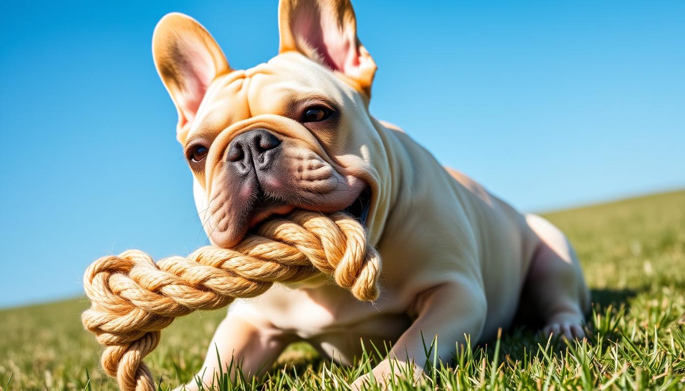 cream big rope french bulldog